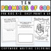 Promises of God Cover 1a Printable kids' activity pages featuring promises of God for children in grades K-2, including writing, drawing, and coloring exercises.