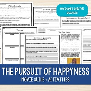 The Pursuit of Happyness Movie Study with Digital Quizzes