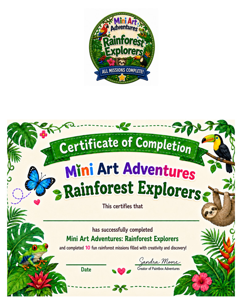 Rainforest Explorers Art Activity Book for Kids Ages 4-8 | Printable ...