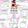 Room on the broom TPT Room on the Broom themed activity pages for homeschool learning, featuring witches, dragons, and magical activities across maths, literacy, science, and art.