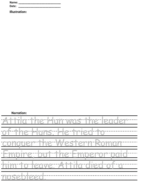 SOTW Vol 1 Example Print Ancient World History Copywork Pages - Story of the World Volume 1 - Print