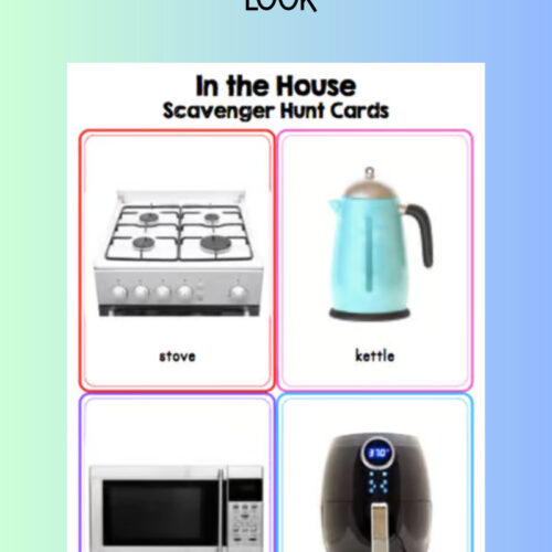 A closer look at common household appliances: stove, kettle, microwave, and air fryer showcased in a neat grid.