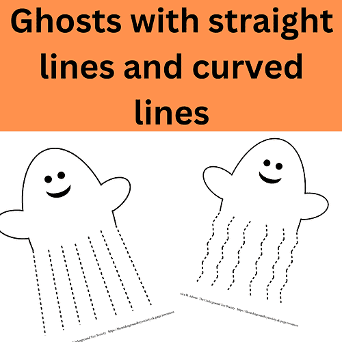 Ghosts with straight and curved lines