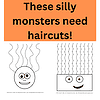 Scissor Skills Cutting Practice (2) These silly monsters need haircuts!