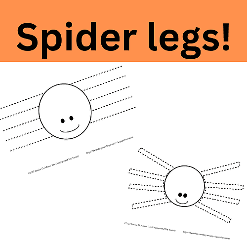 Scissor Skills Cutting Practice (3) Spider legs!