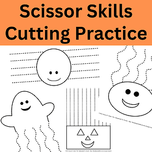 Halloween Craft Activities Scissors Skills Cutting Practice Fine Motor Skills