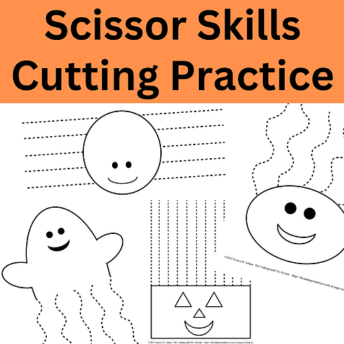 Scissor Skills Cutting Practice Scissor Skills Cutting Practice