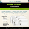 Sentence Writing Set 2_Description Sentence Writing Prompts Set 2 | Writing Prompts for 1st - 3rd Grade