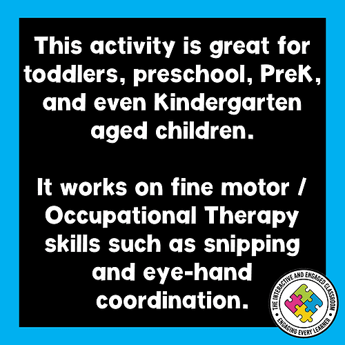 Toddler Fine Motor Skills Activity Engaging activity for toddlers and preschoolers to improve fine motor skills and eye-hand coordination, suitable for homeschooling and early childhood education.