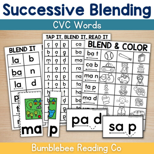 Successive Blending CVC Words - Science of Reading