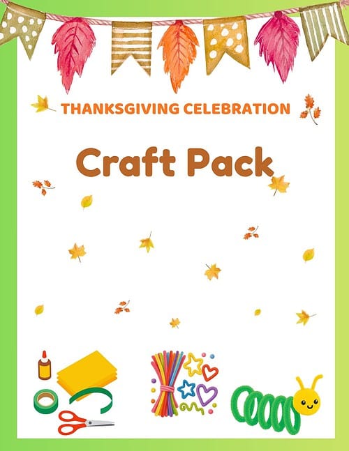 TCK - Craft Pack Christian Thanksgiving Activity Kit for Kids & Families | Printable Bible Activities Bundle