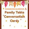 TCK - Family Table Conversation Cards Christian Thanksgiving Activity Kit for Kids & Families | Printable Bible Activities Bundle