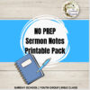 TPT COVER PHOTOS (23) Sermon Notes Printable Pack | No Prep