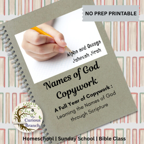 Names of God Copywork | A Full Year of Copywork | No Prep