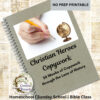 TPT COVER PHOTOS (23) Christian Heroes Copywork | 30 Weeks of Copywork | No Prep