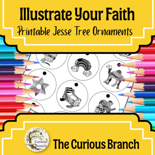 TPT COVER PHOTOS (23) Illustrate Your Faith | Color Through Advent | Jesse Tree Ornaments | No Prep