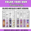 TPT_PREVIEW_20261009_114236_0003 Color Your Own Halloween Bookmarks | Halloween Coloring Pages, Coloring Sheets