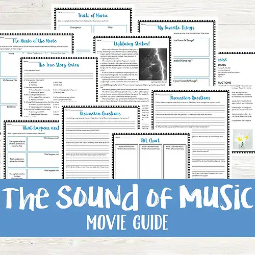 The Sound of Music cover The Sound of Music Movie Guide + Digital Quizzes