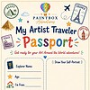 Travel Artist Traveler Passport My Artist Traveler Passport cover for Homeschool Resource Co. featuring colorful stamps, travel icons, and a doodle-style title; ideal for kids' art exploration and global adventures.