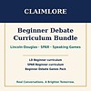 bundle-beginner-cover Beginner Debate Curriculum Bundle | Lincoln-Douglas, SPAR & Speaking Games | ClaimLore