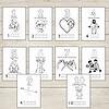 The Ten Commandments Number Tracing Activity Homeschool Resource Co. parenting and character-building cards set featuring 10 illustrated ethics reminders for families and students.