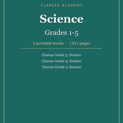 Clareza Science, Grades 1-5: 3-Book Bundle (Printable PDF)