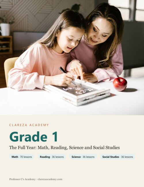 clareza-free-grade-1-math-unit-1.jpg FREE Grade 1 Math Unit 1 (Clareza Academy, printable)
