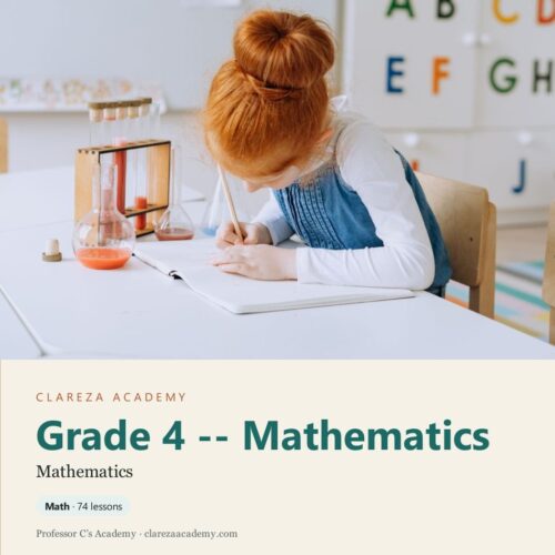 FREE Grade 4 Math Unit 1 (Clareza Academy, printable)