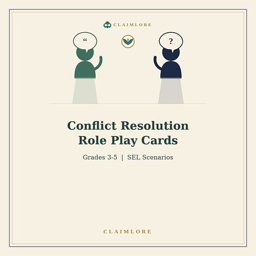 conflict-resolution-cover Conflict Resolution Role Play Cards | Grades 3-5 | ClaimLore