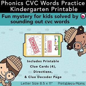 Phonics CVC Words Practice | Laundry Mystery