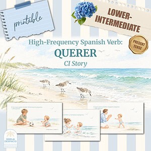 Spanish High Frequency Verb QUERER CI Story | Super 7 | Reading Comprehension