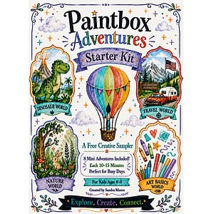 FREE Art Starter Kit for Kids Ages 4-8 | Printable Art Adventures Sampler | 8 Mini Missions | Homeschool Art