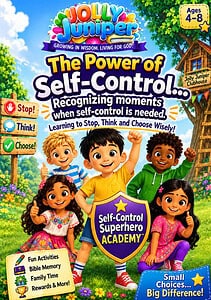 FREE Self-Control Activities for Kids Ages 4–8 | Christian Homeschool Printable PDF – The Power of Self-Control (Story 0)