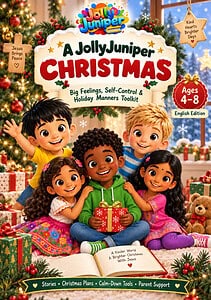 Christmas Emotions & Self-Control Activities for Kids Ages 4–8 | Holiday Manners Printable PDF – JollyJuniper