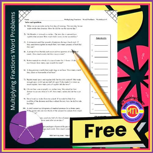 cropped-Multiplying-Fractions-Word-Problems-FREE.jpg Multiplying Fractions Word Problems Worksheet with Answer Key - Real World Math