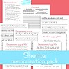 cropped-Shema-pack.jpeg Shema memorization pack collage featuring handwriting practice pages and scripture references from Homeschool Resource Co.