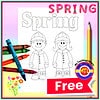 cropped-Spring-Trace-and-Color.jpg Spring Trace and Color Worksheet - Preschool & Kindergarten Fine Motor Activity