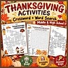 cropped-cover-6.jpg Thanksgiving Crossword & Word Search Activities | Vocabulary Puzzles with Answer Keys | Middle & High School