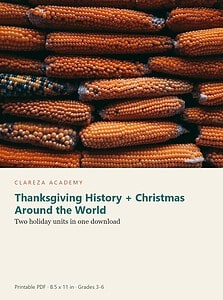 Thanksgiving History and Christmas Around the World: Two Holiday Units for Grades 3-6 (Printable)