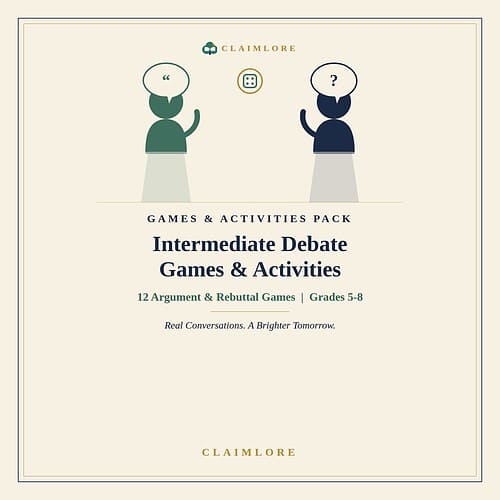 intermediate-games-cover Intermediate Debate Games and Activities Pack | 12 Games | ClaimLore