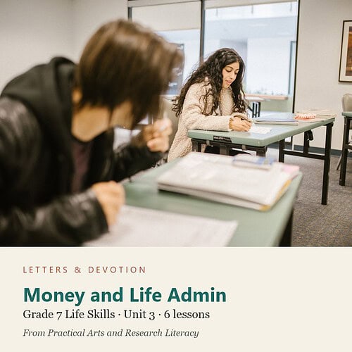 letters-devotion-electives_7-life-skills-u3.jpg Money and Life Admin: Life Skills Unit 3, Grade 7 (Letters & Devotion)