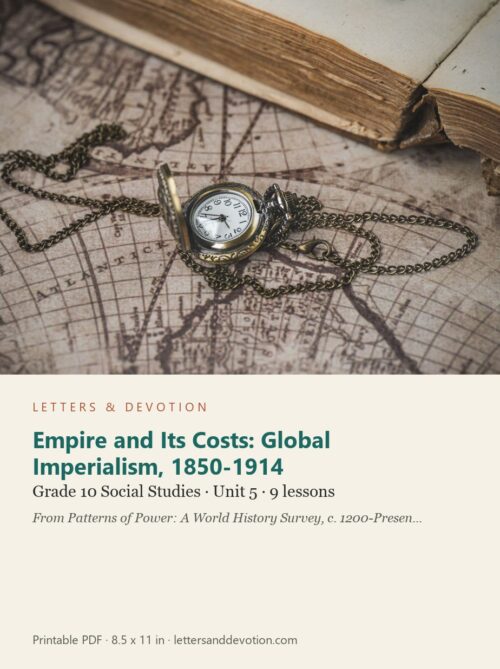 letters-devotion-g10_patterns_of_power_part2-social-studies-u5.jpg Empire and Its Costs: Global Imperialism, 1850-1914: Social Studies Unit 5, Grade 10 (Letters & Devotion)