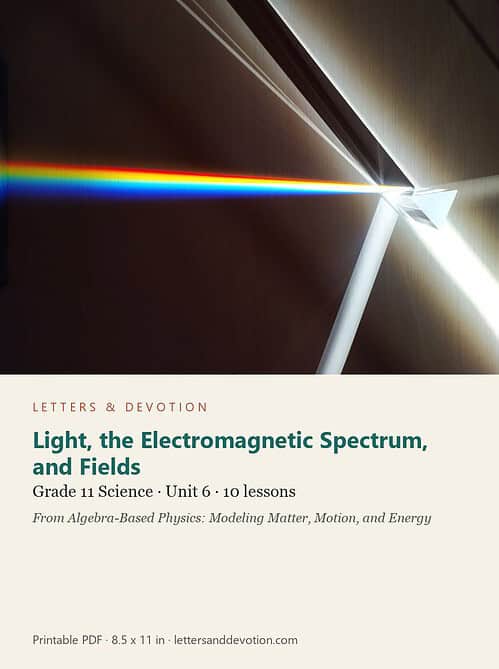 letters-devotion-g11_algebra_based_physics_modeling_matter_motion_and_energy-science-u6.jpg Light, the Electromagnetic Spectrum, and Fields: Science Unit 6, Grade 11 (Letters & Devotion)