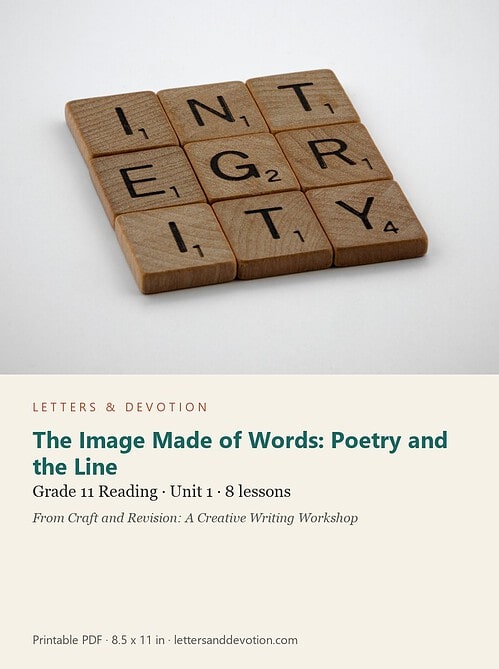 letters-devotion-g11_craft_and_revision_a_creative_writing_workshop-reading-u1.jpg The Image Made of Words: Poetry and the Line: Reading Unit 1, Grade 11 (Letters & Devotion)