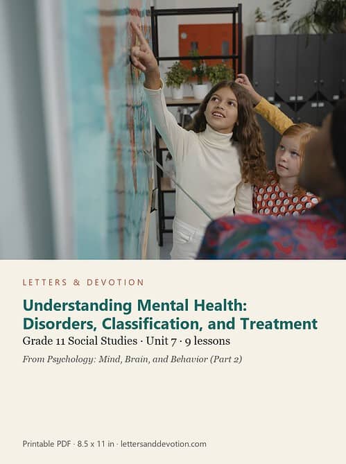 letters-devotion-g11_psychology_part2-social-studies-u7.jpg Understanding Mental Health: Disorders, Classification, and Treatment: Social Studies Unit 7, Grade 11 (Letters & Devotion)