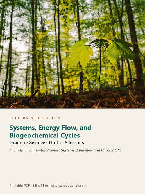 letters-devotion-g12_environmental_science_part1-science-u1.jpg Systems, Energy Flow, and Biogeochemical Cycles: Science Unit 1, Grade 12 (Letters & Devotion)