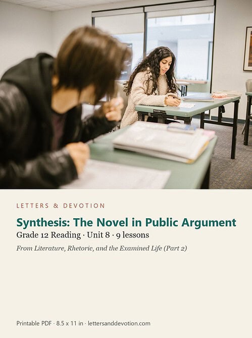 letters-devotion-g12_literature_part2-reading-u8.jpg Synthesis: The Novel in Public Argument: Reading Unit 8, Grade 12 (Letters & Devotion)