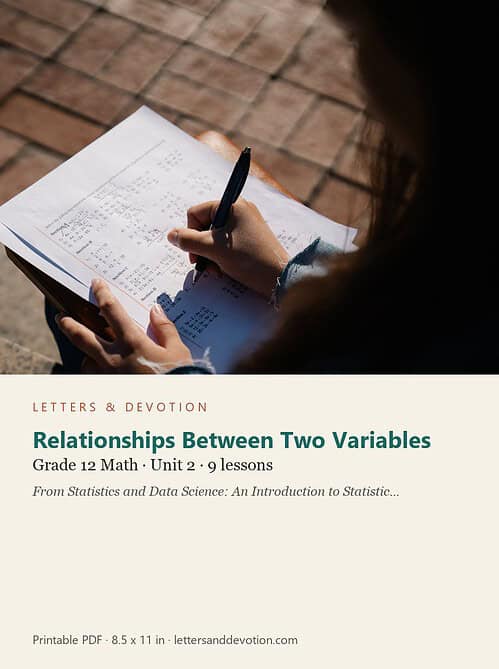 letters-devotion-g12_statistics_part1-math-u2.jpg Relationships Between Two Variables: Math Unit 2, Grade 12 (Letters & Devotion)
