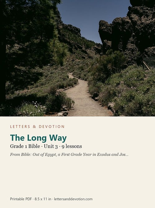 letters-devotion-g1_bible_exodus_joshua-bible-u3.jpg The Long Way: Bible Unit 3, Grade 1 (Letters & Devotion)