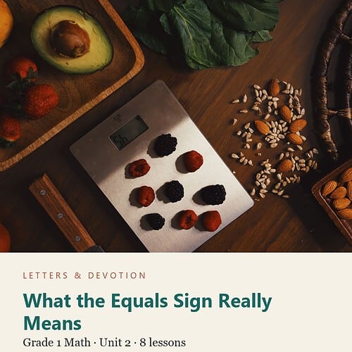letters-devotion-g1_tens_ones_and_adventures_grade_1_mathematics-math-u2.jpg What the Equals Sign Really Means: Math Unit 2, Grade 1 (Letters & Devotion)